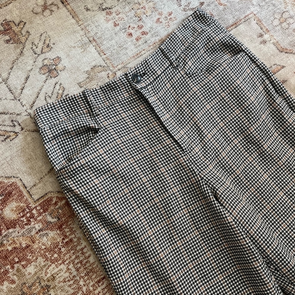Urban Outfitters tweed print cropped straight leg pants - Picture 4 of 7
